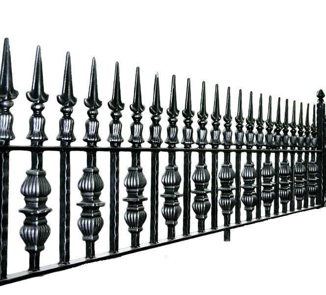 Wrought Iron Top & Garden Railing - Wrought Iron Fence Model # OFP930