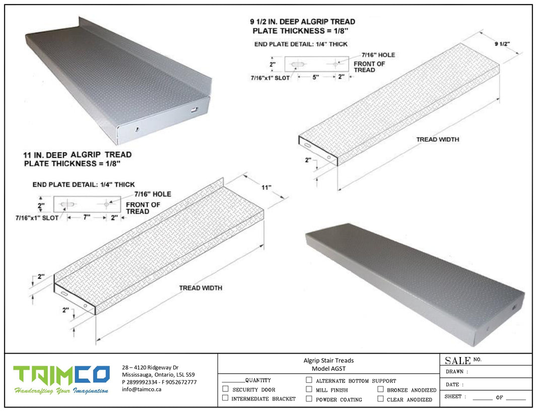 Al-Grip Stair Treads Model AGST