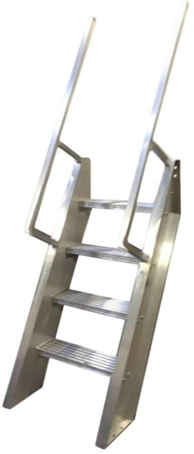 Step Ladder Incline Aluminum Mill Finish Steep Incline Ladder Model AL1535