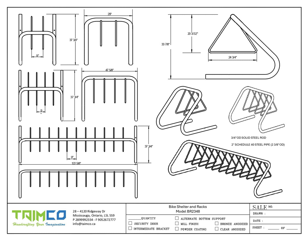 Coat Hanger Bike Rack Storage Rack  Model # BR2348