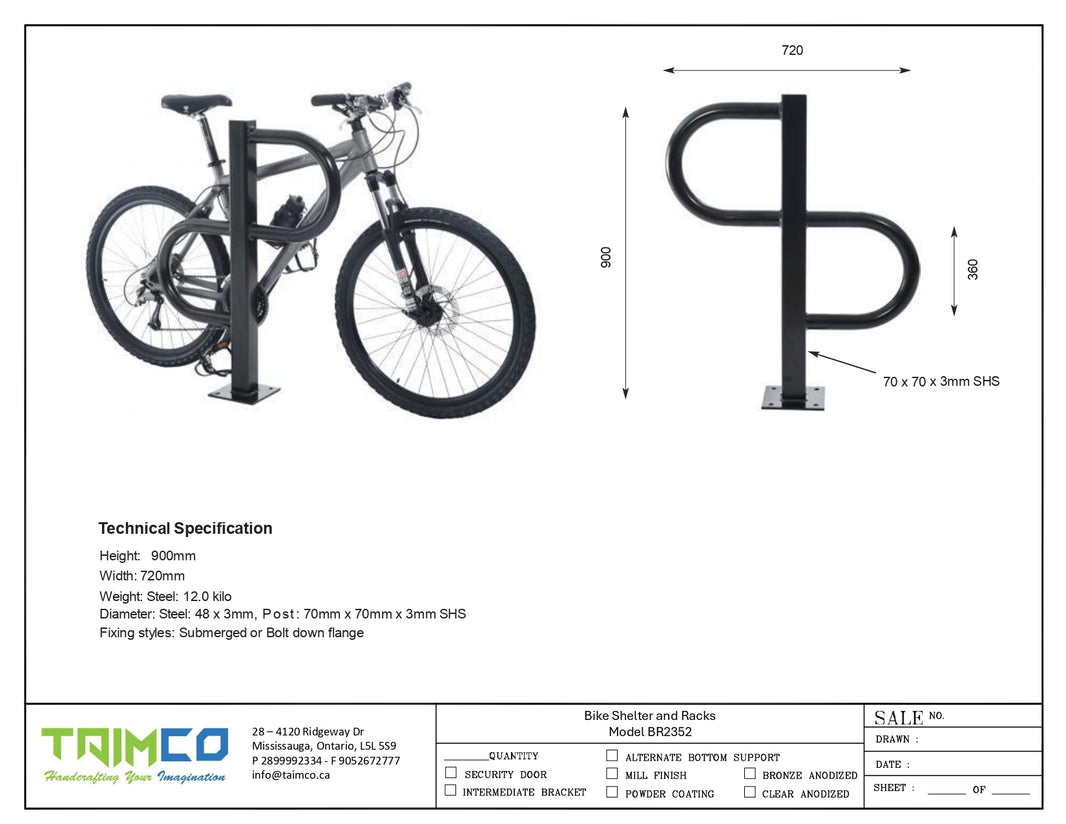 Double D Bike Rack  Model # BR2352