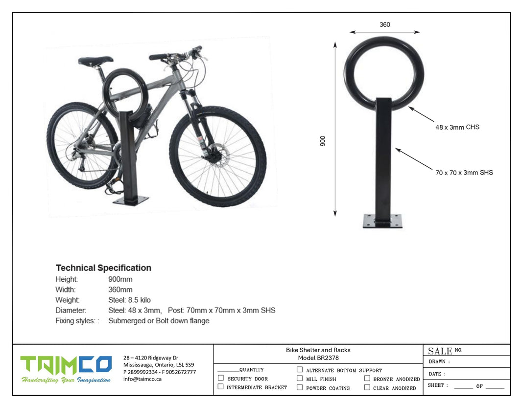 Lollipop Design Bike Rack Model # BR2378