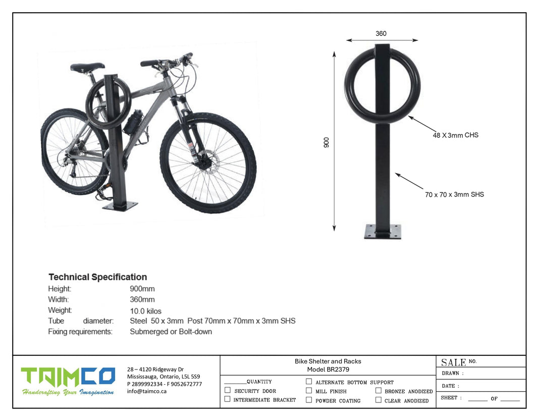 Ring Design Bike Rack Model # BR2379