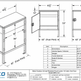 Technical drawing of a metal outdoor animal shelter with dimensions and specifications.