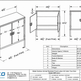 Technical drawing of a metal outdoor animal restraint locker with dimensions and specifications.