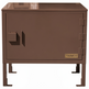 Brown metal cabinet with 'Taimco' branding on a white background