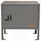 Gray metal cabinet with 'Taimco' branding on a white background