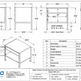 Technical drawing of a metal outdoor animal feeder with dimensions and specifications.
