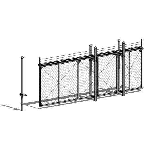 Structural Cantilever Slide Gate - Chain Link - Model BSCSGCL731