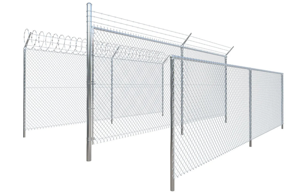 Complete Kit - Commercial Galvanized Chain Link Fence Frame and Mesh - Model # CLF1873