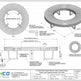 Technical specification sheet and dimension drawing for a circular steel outdoor bench open-center design by Taimco, showing plan, section, and detail views with measurements and material notes.
