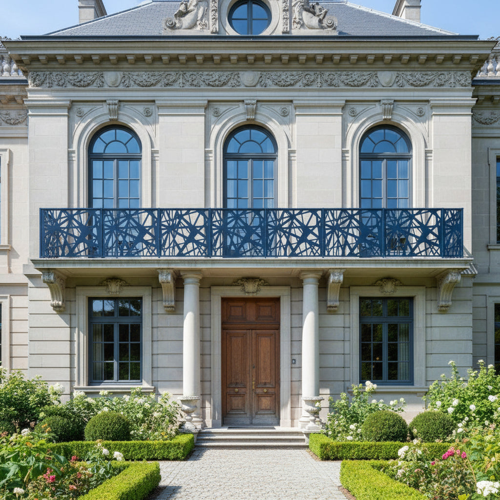 Plasma Cut Metal Deck Railing Panel | Privacy Screen, Railing Balcony Panel | Decorative Modern Panels | Made in Canada | Model # DRP970