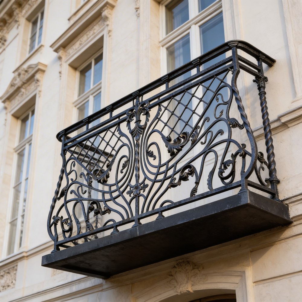Window Balcony Railing Wrought Iron Balcony Railing Aphrodite Juliet Design - Railing Balcony