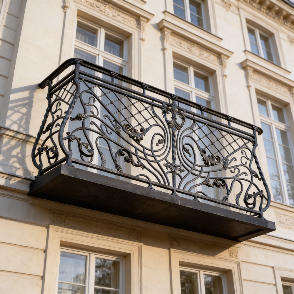 Wrought Iron Balcony Railing Aphrodite Juliet Design - Railing Balcony