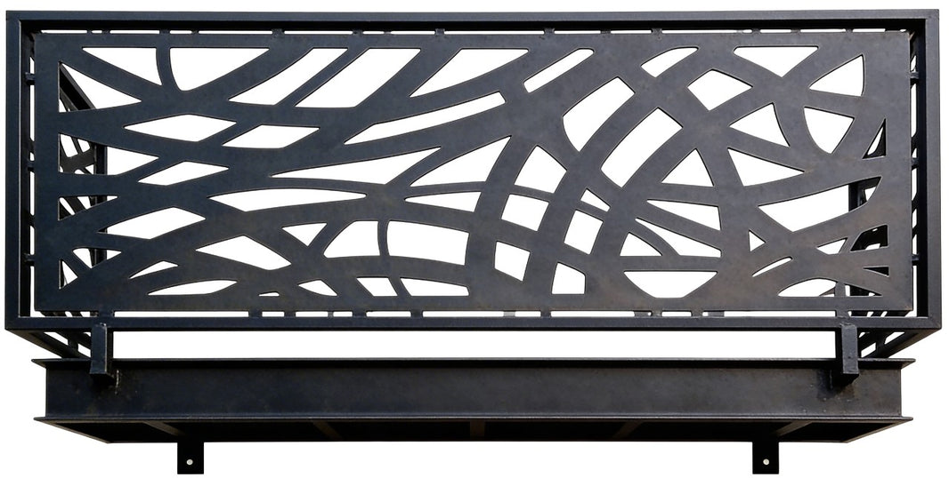Plasma Cut Mild Steel Apartments Balcony Panels | Railing decorative Balcony Panels | Plasma Modern Design Panels | Made In Canada | Model # DRP979