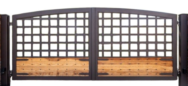 Gridline Elite modern Unique Square Box Design Driveway Gate Made In Canada – Model # DWG057