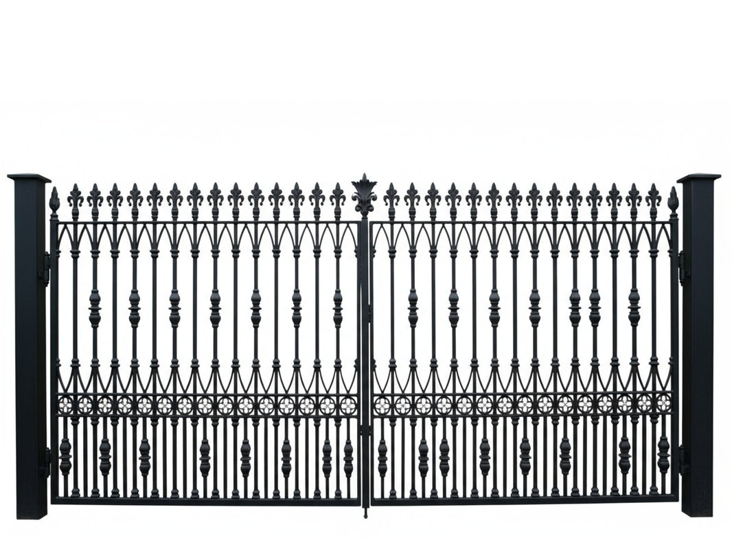 Regal Approach – Wrought Iron Estate Gate  Model # DWG060