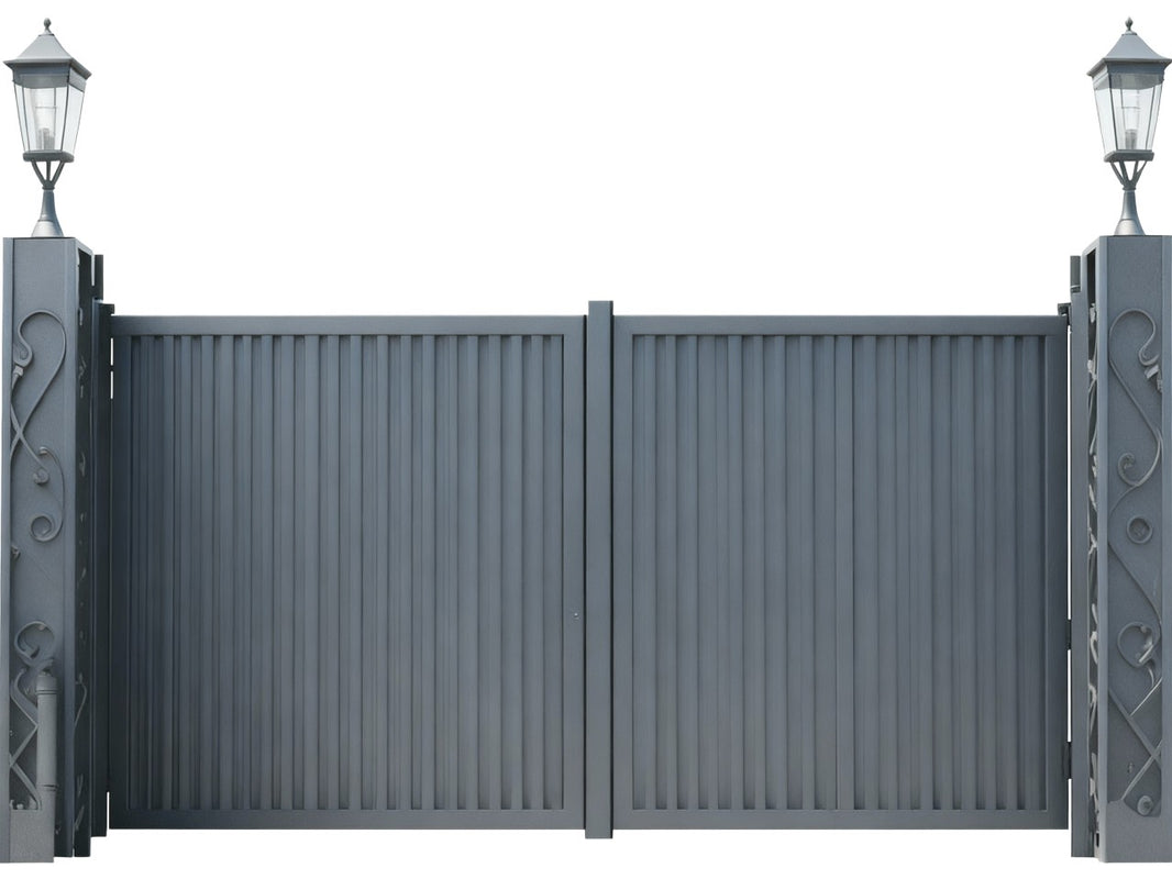 Arbor Decorative Metal Gate with Vertical Slats Model # DWG153