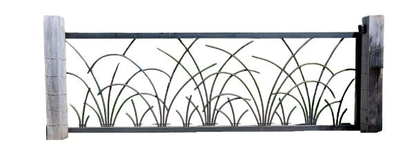 Reed Rhythm – Nature-Inspired Steel Driveway Gate Model # DWG164