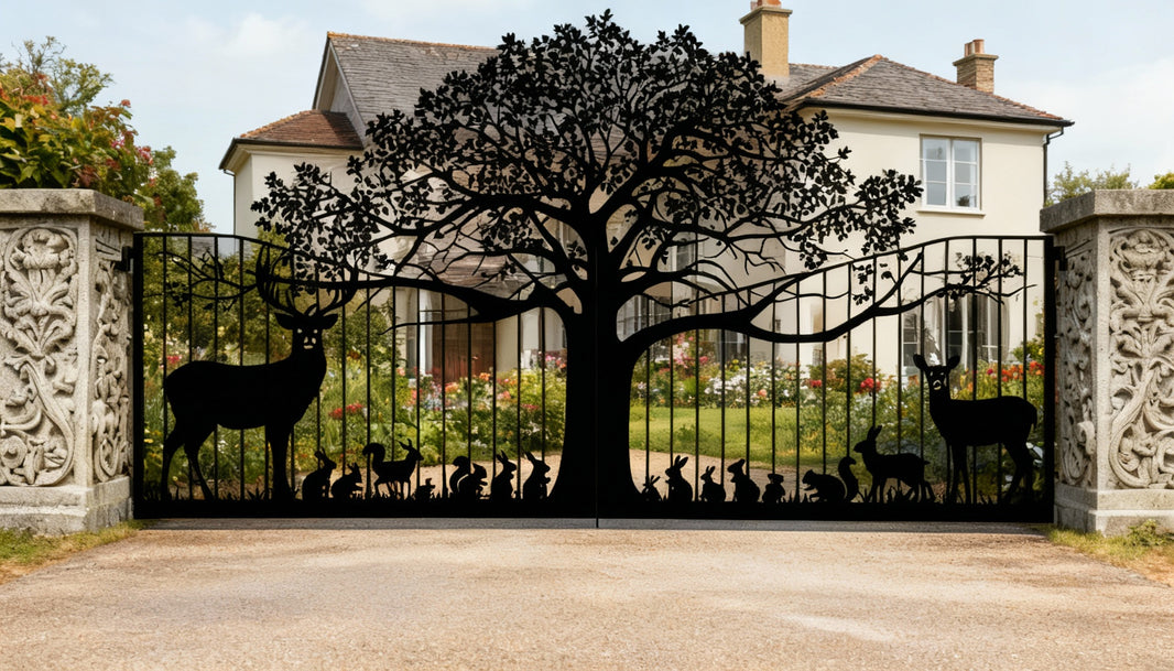 Tree Of Life Driveway Gate | Made in Canada | Model # DWG408