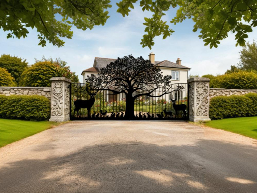 Tree Of Life Driveway Gate | Made in Canada | Model # DWG408