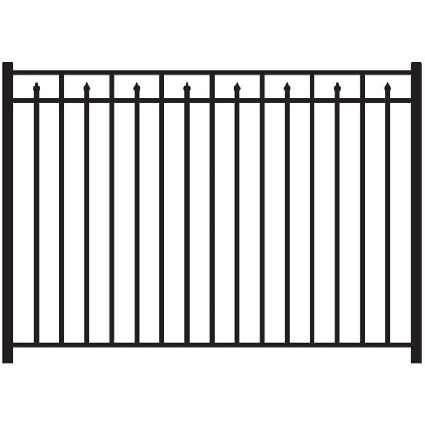 Aluminum Finials Fence Panel - Model # FP953
