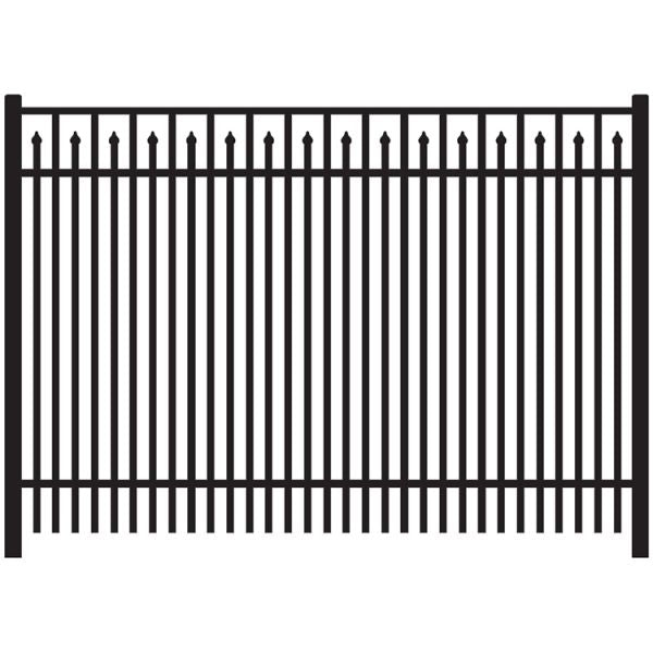 Aluminum Finials Fence Panel - Model # FP956