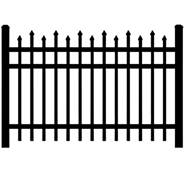 Commercial aluminum Finials Fence Panel - Model # FP959
