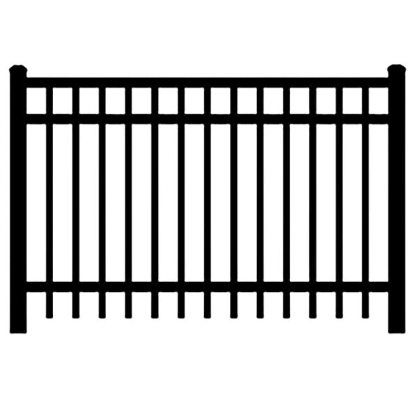 Heavy Duty Commercial aluminum Finials Fence Panel - Model # FP962