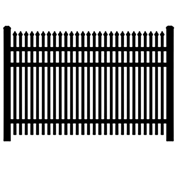 Commercial aluminum Finials Fence Panel - Model # FP963