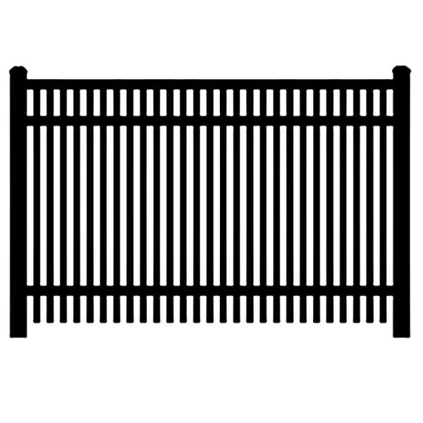 Industrial and Commercial aluminum Finials Fence Panel - Model # FP964