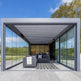 Top‑down angle showing louvered roof system