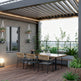 Top‑down angle showing louvered roof system