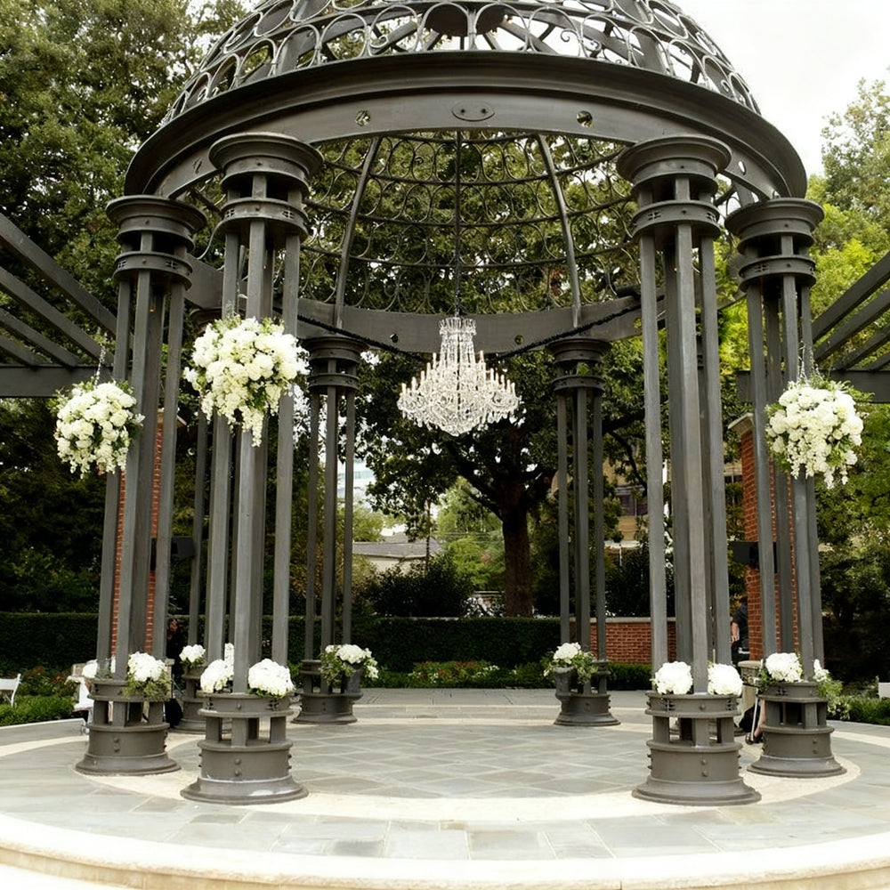 Large ornamental dome pavilion designed for gardens and parks.
