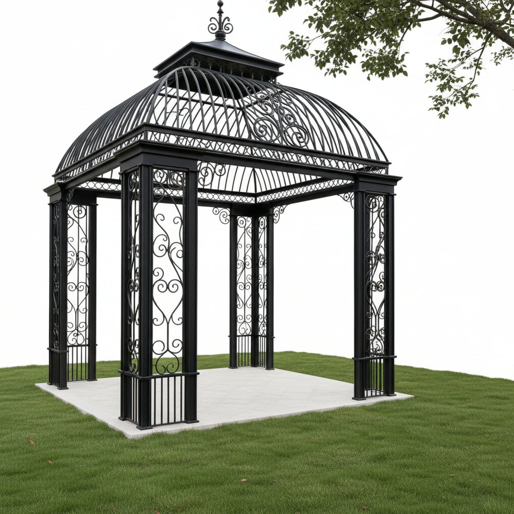 Luxury ornamental square pavilion designed for gardens and events