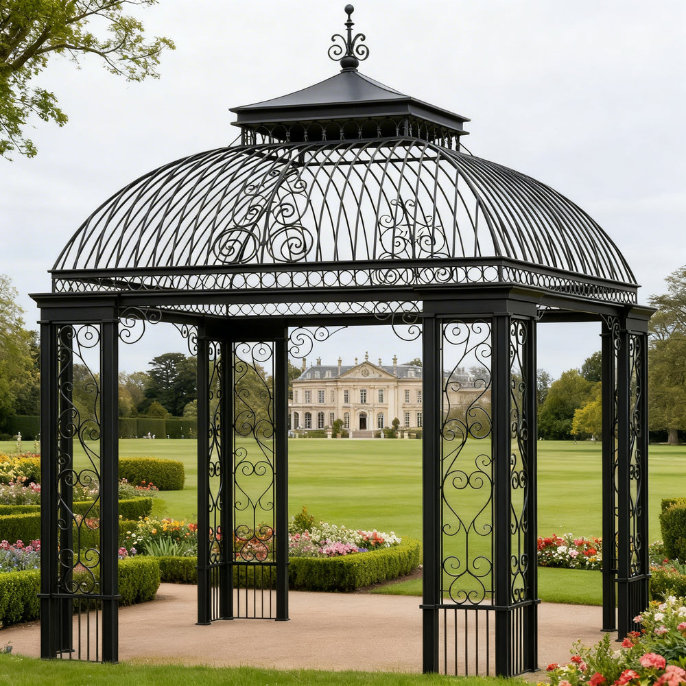 Luxury ornamental square pavilion designed for gardens and events