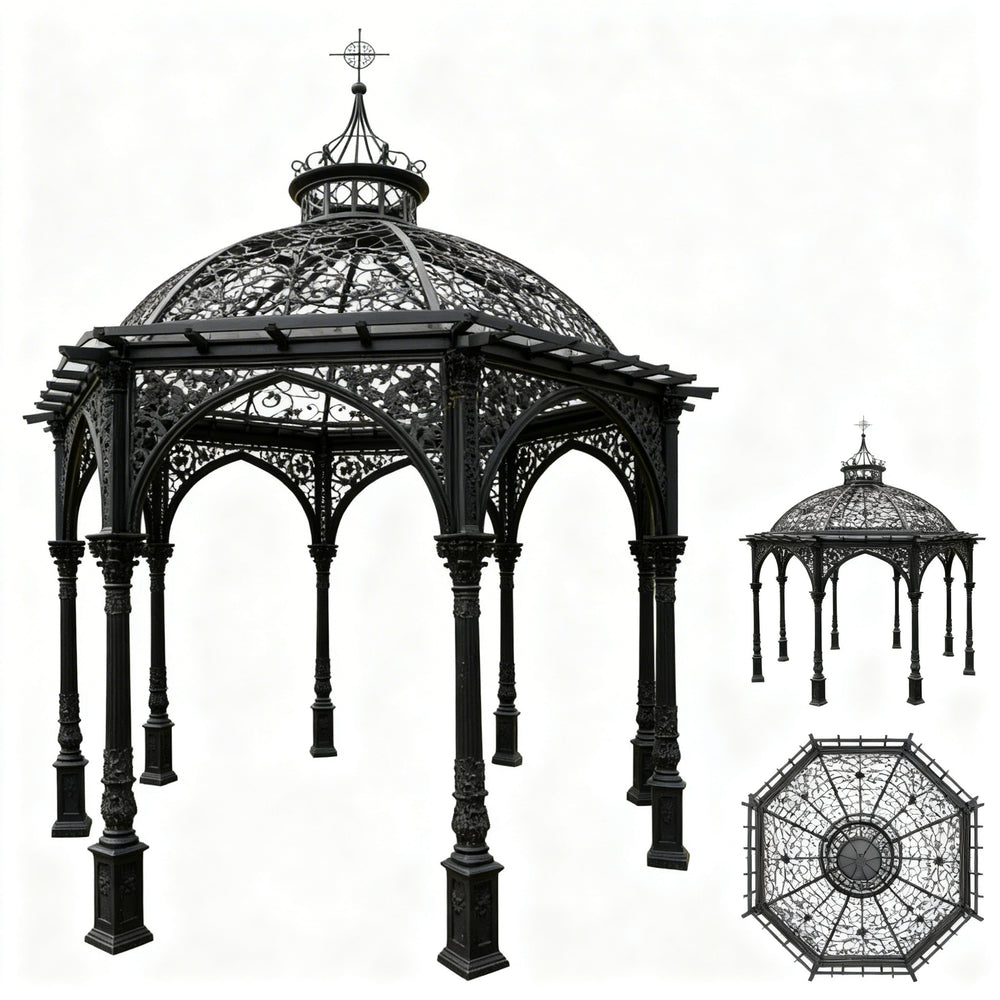 Luxury ornamental pergola designed for gardens and events