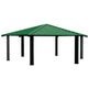 Hexagon one‑tier steel park gazebo with a modern metal frame, open‑air design, and durable steel roof, shown in a clean product view