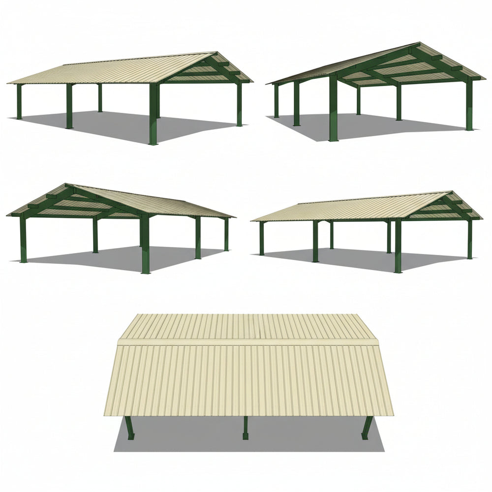Detail shot of steel column base plates and structural connections