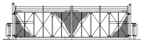 Heavy Duty Swing Gate and Operator System - Chain Link Model HDTSGS20CL765