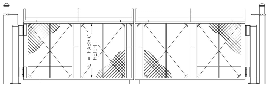 Swing Riser Gate and Operator System Chain Link Model HDTSGS40CL767