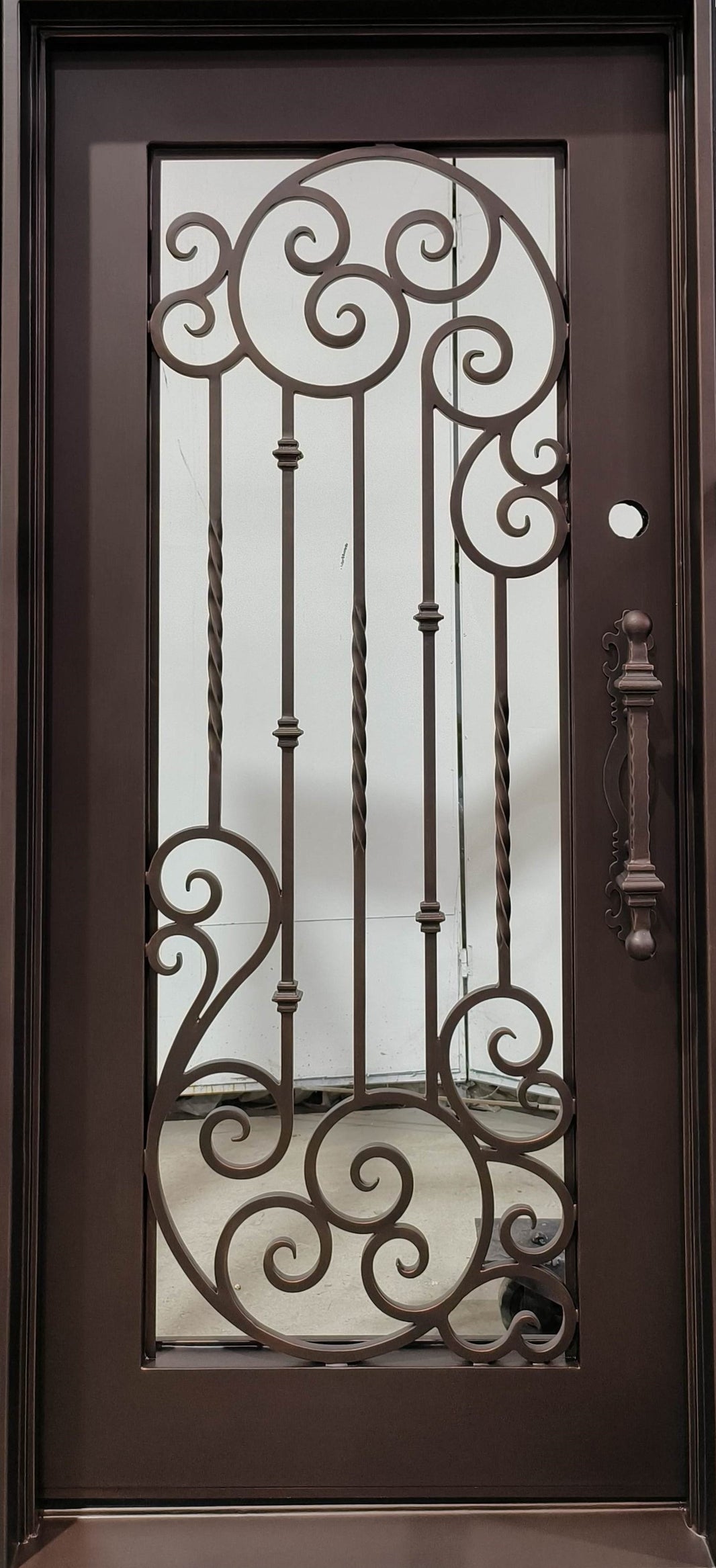 Classic Iron design Door | Square Top With kickplate | Model # IWD 925