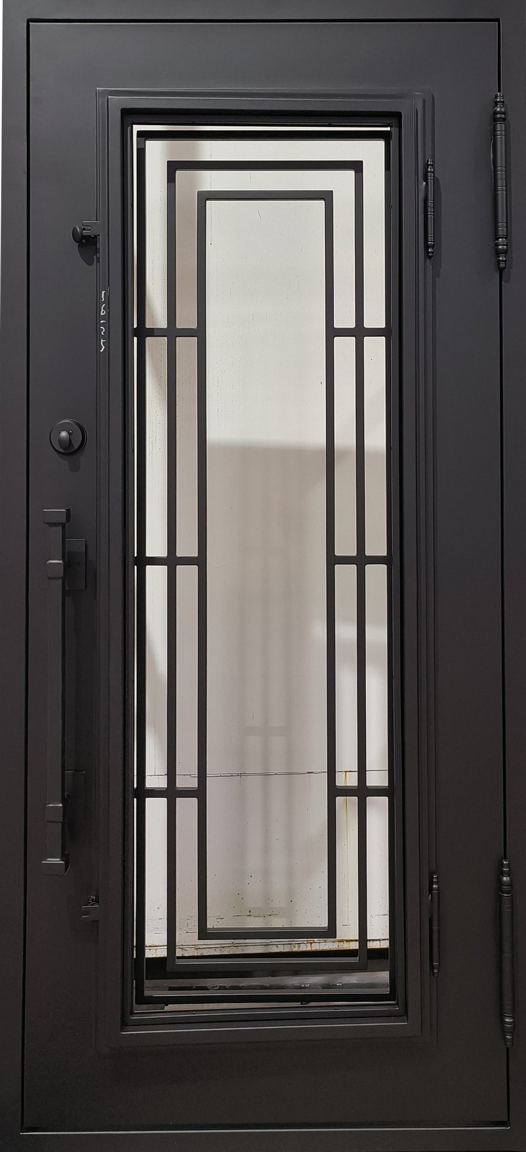 Modern Simple Iron Door | Square Top With kickplate | Model # IWD 949