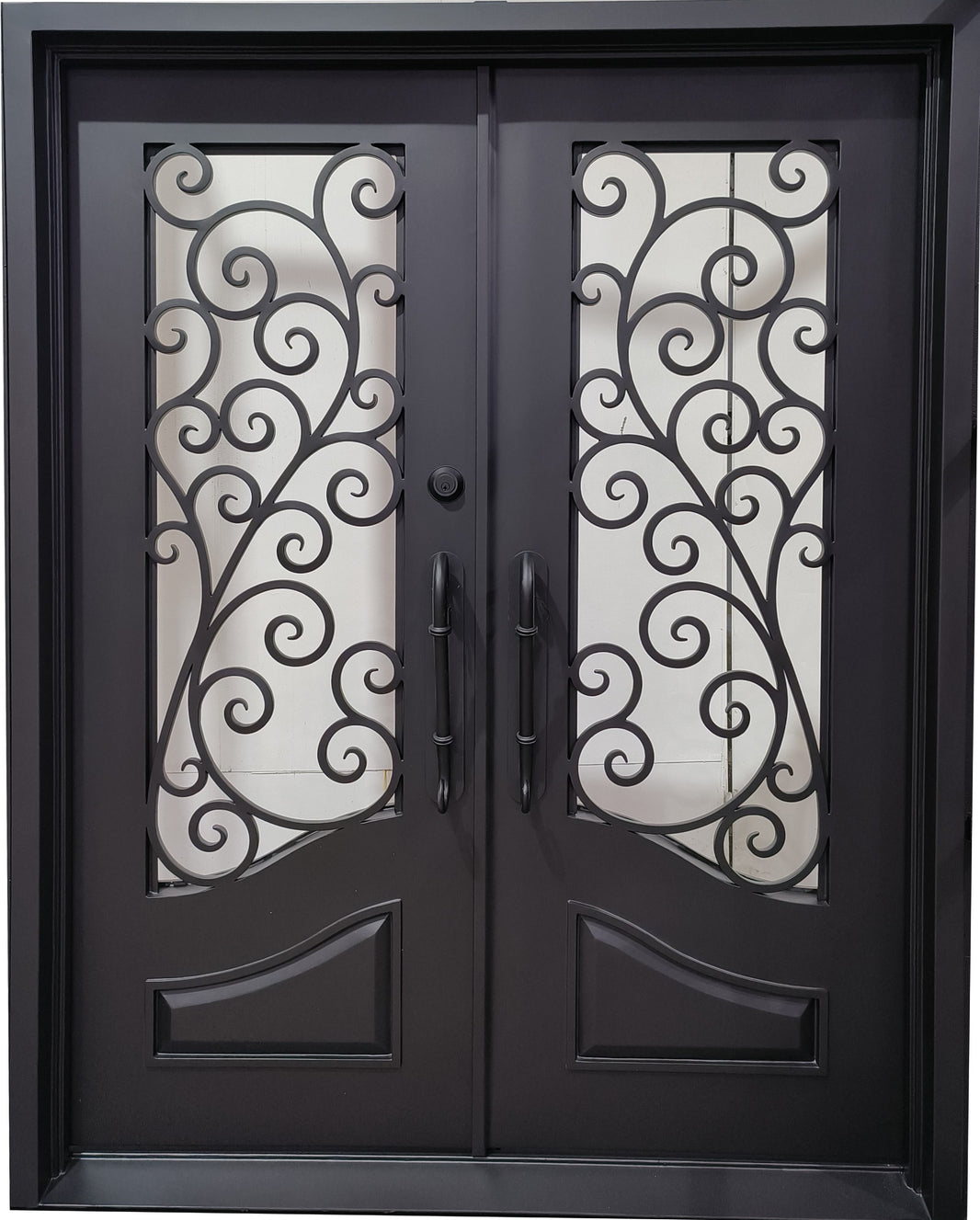 Wrought Iron Door | Square Top With kickplate | Model # IWD 954