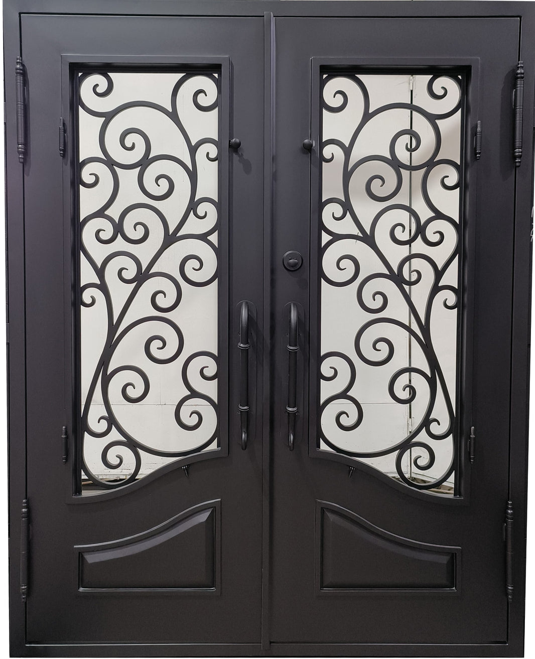 Wrought Iron Door | Square Top With kickplate | Model # IWD 954
