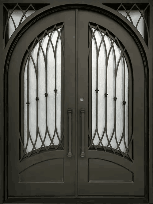 Wrought Iron Door | Square Top With kickplate | Model # IWD 967