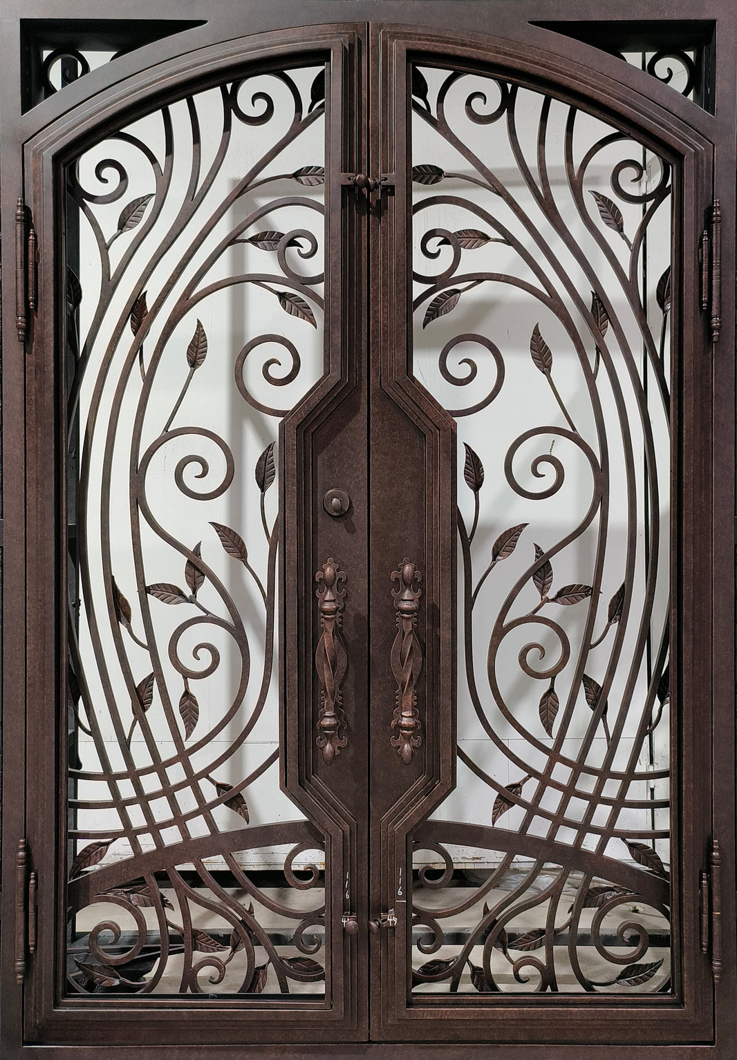 Wrought Iron Door | Square Top With Kickplate | Model # IWD 1009