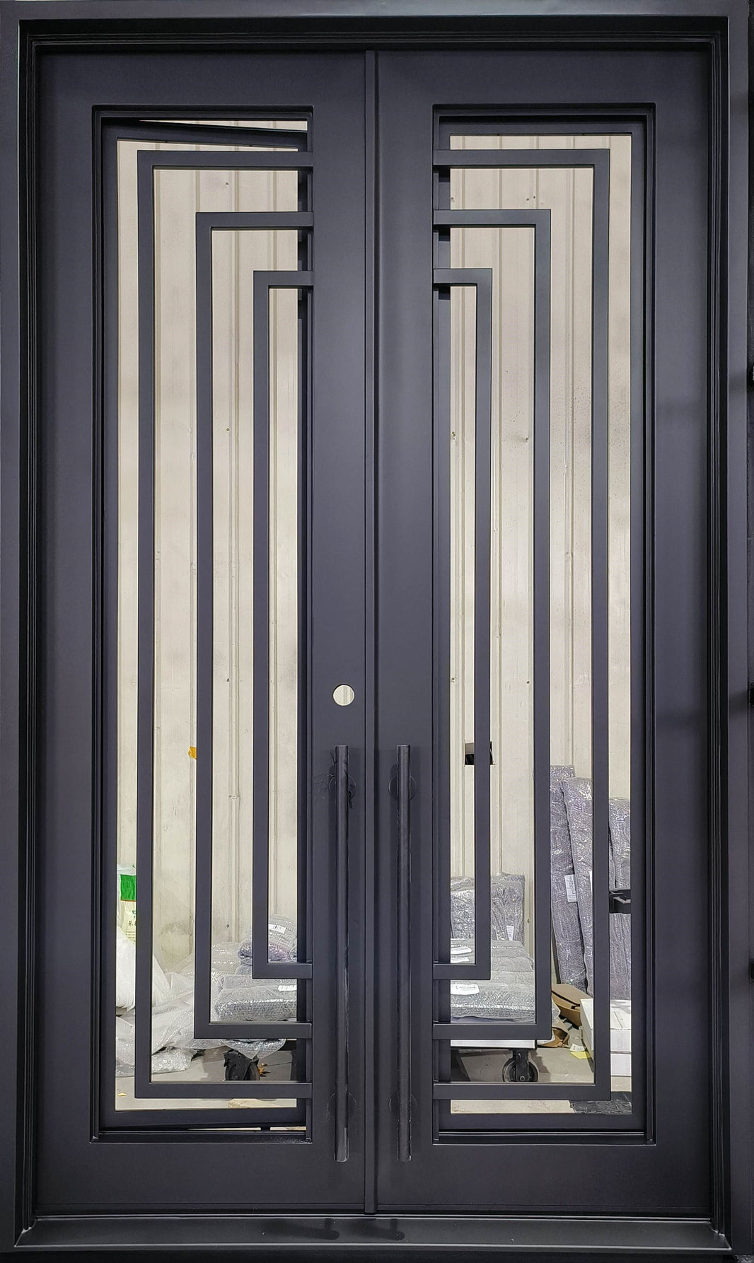 New Modern Iron Door Style | Square Top With kickplate | Model # IWD 924
