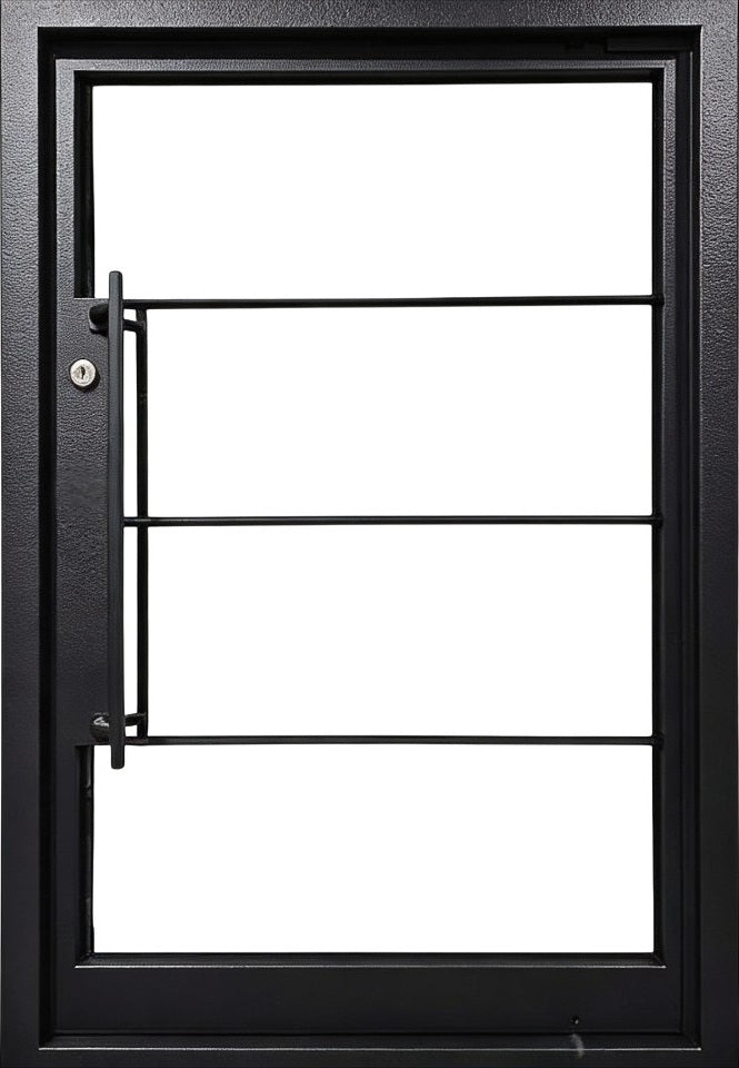 Modern style  iron door Design Square Tope Model # IWD1086