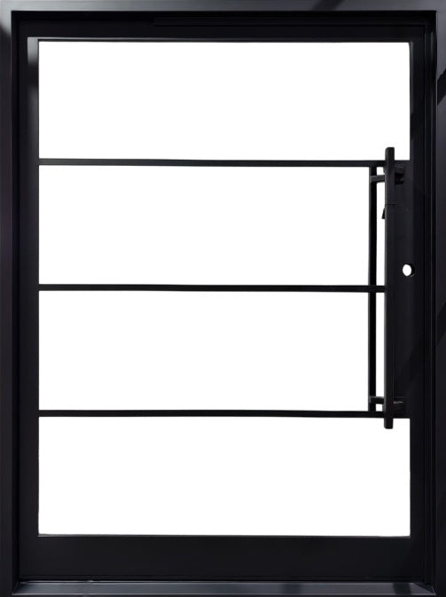 Modern style  iron door Design Square Tope Model # IWD 1086